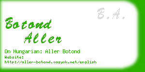 botond aller business card